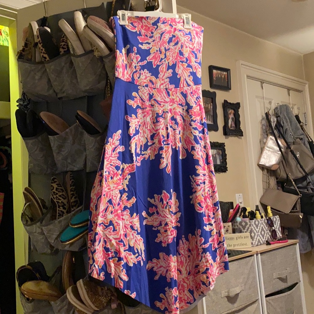 Lilly Pulitzer strapless dress